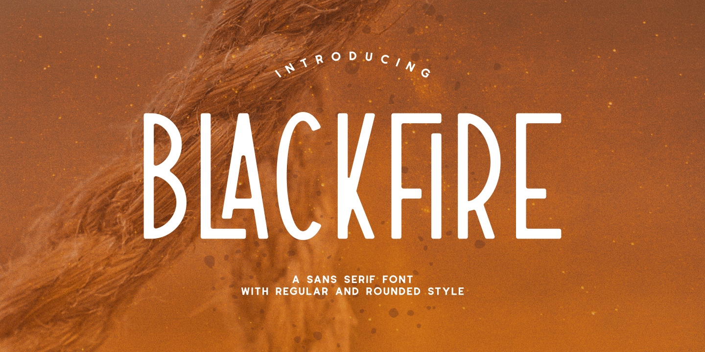 Beispiel einer Blackfire-Schriftart